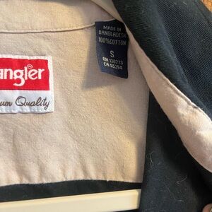 Black wrangler button down